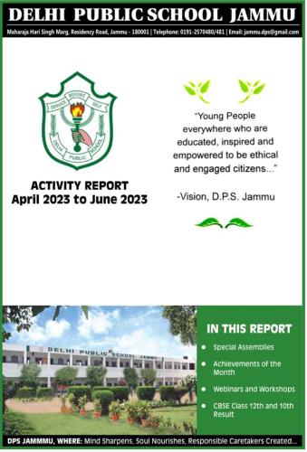 Activity Report April 2023- June 2023