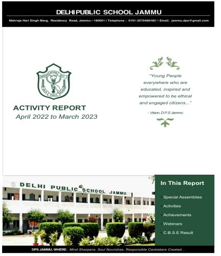 Activity Report April 2022- 2023