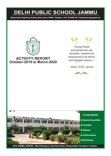 Activity Report October 2019 - March 2020