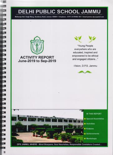 Activity Report Jun 2019 - Sep 2019