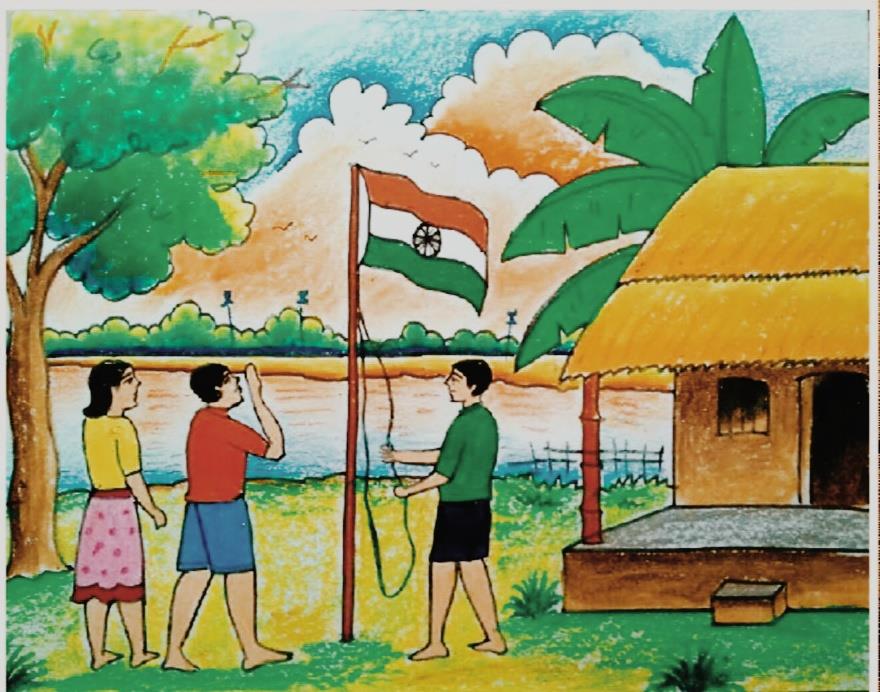 Painting of 15 August – India NCC-saigonsouth.com.vn