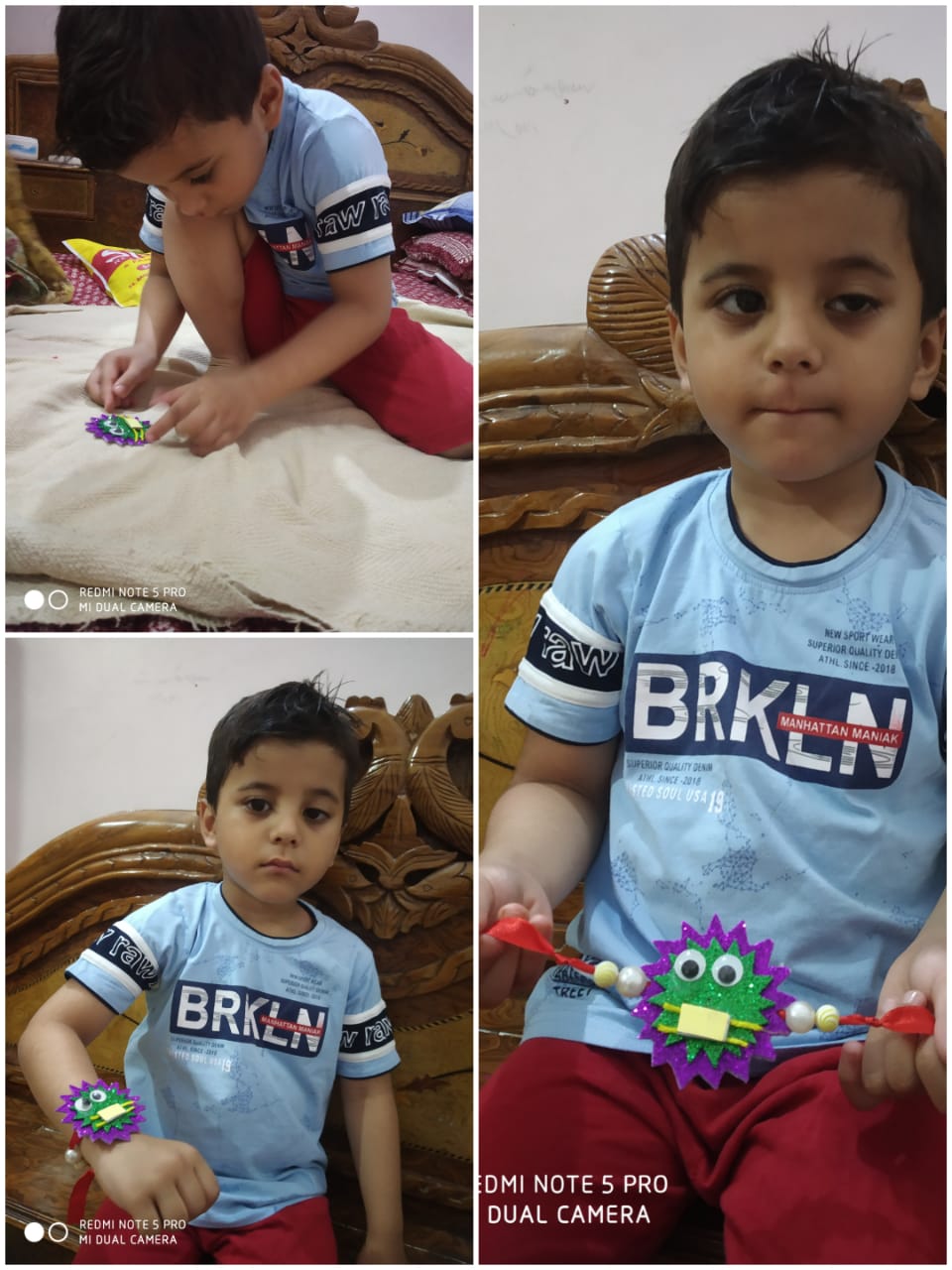 Rakhi Making  Activity  organized by Pre Primary Wing (Class Pre- Nursery to Class I)