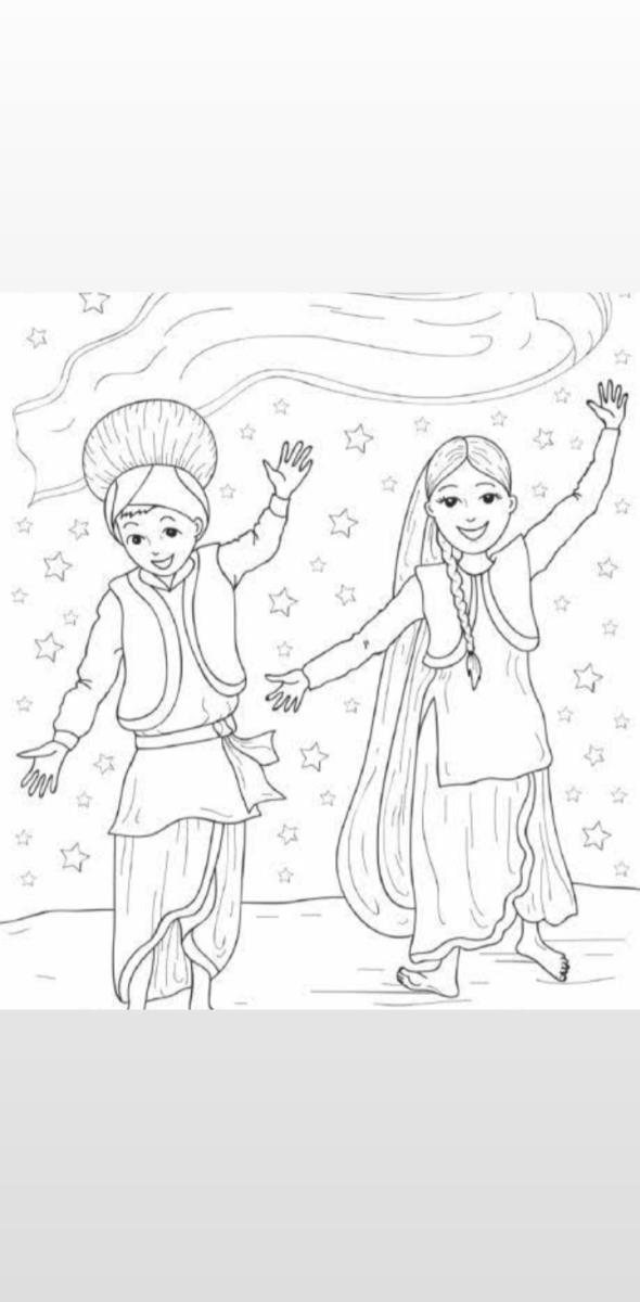 Happy Baisakhi Drawing PNG Transparent Images Free Download | Vector Files  | Pngtree