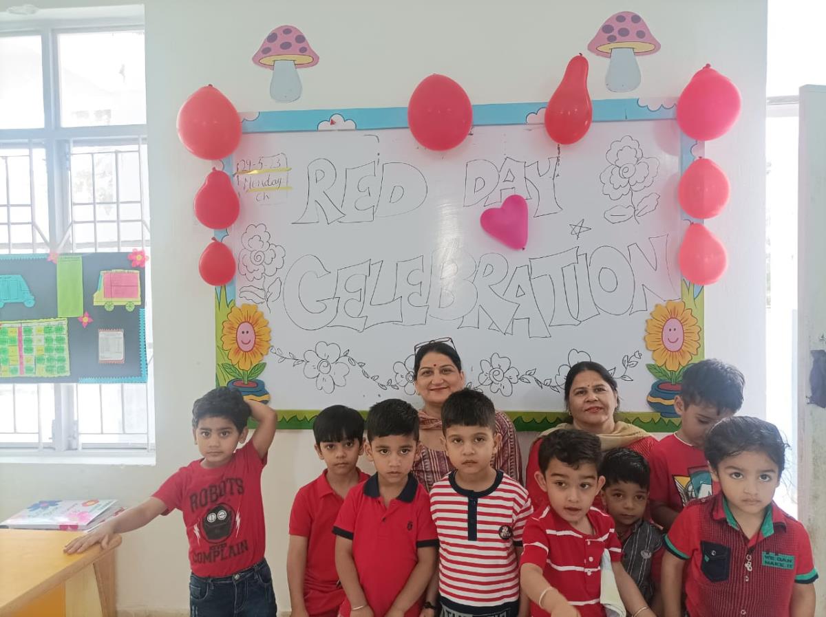 Red Day Activities conducted in Pre-Nursery